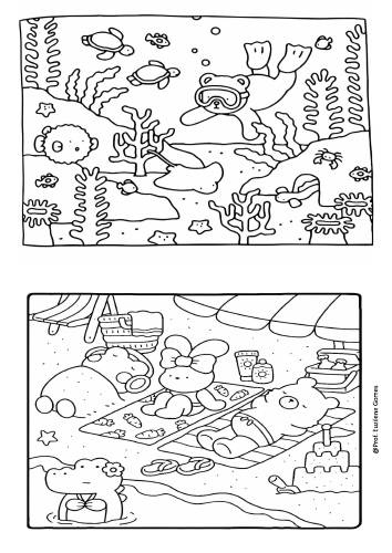Capa de Livrinho de Colorir — Capa Rosa