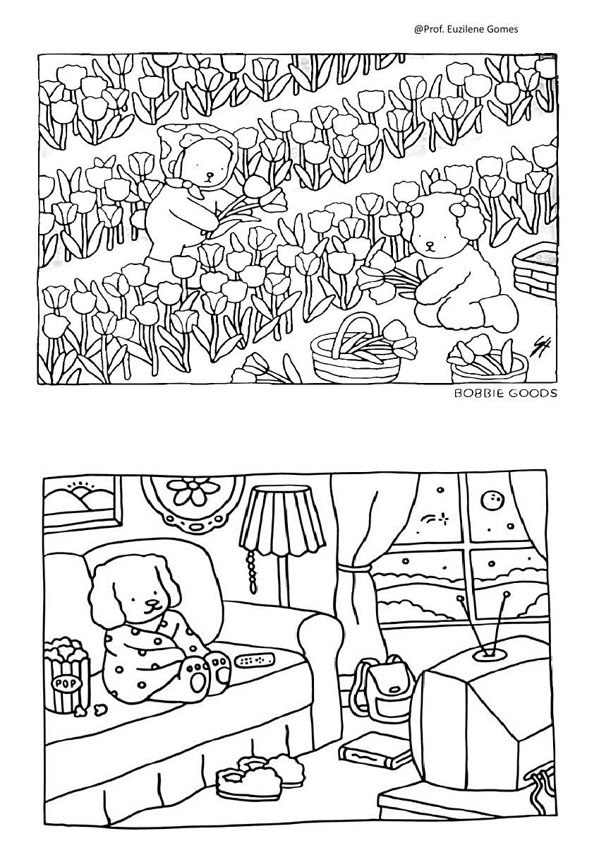 Amostra de Livrinho de Colorir — Capa Azul
