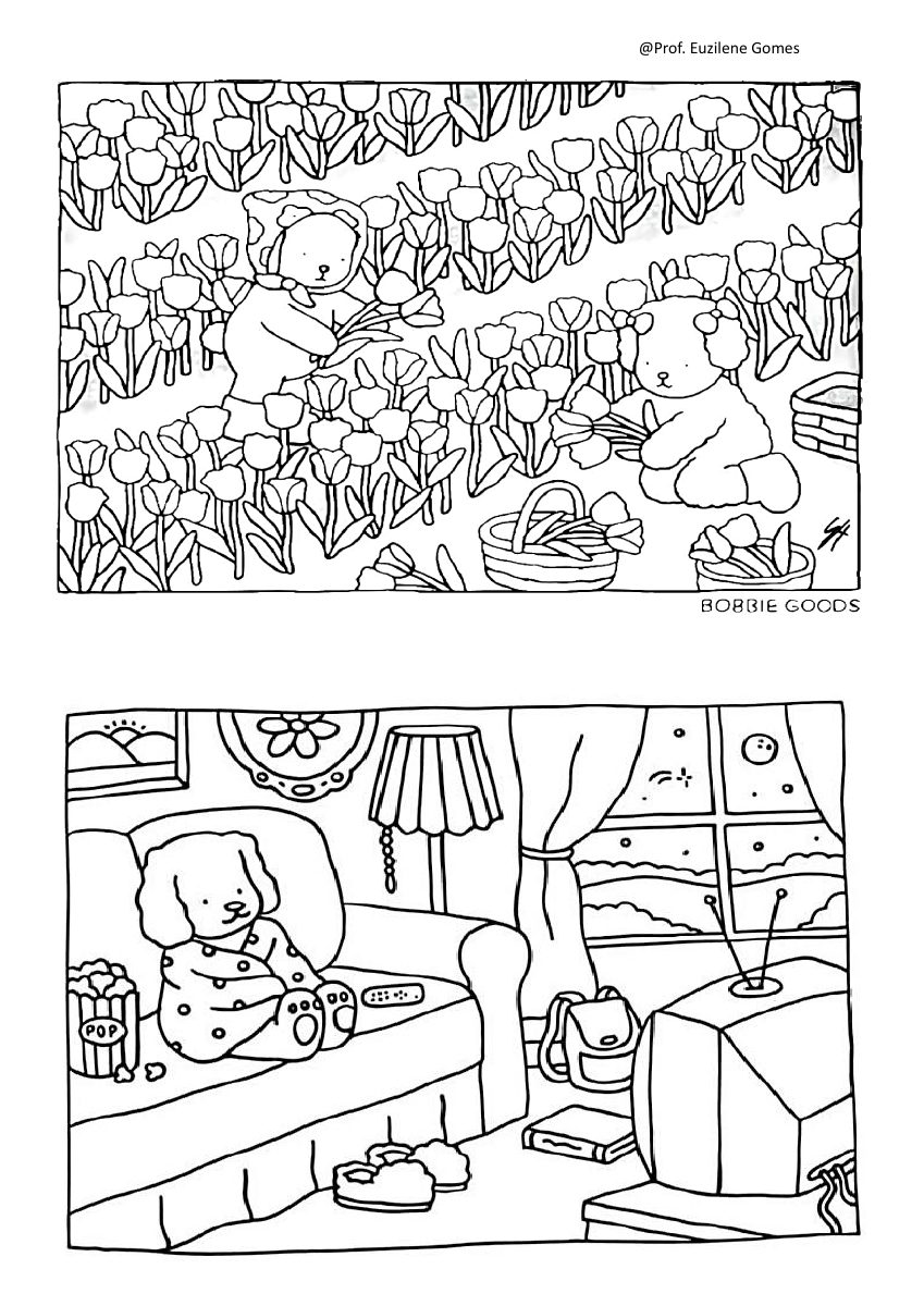 Amostra de Livrinho de Colorir — Capa Rosa